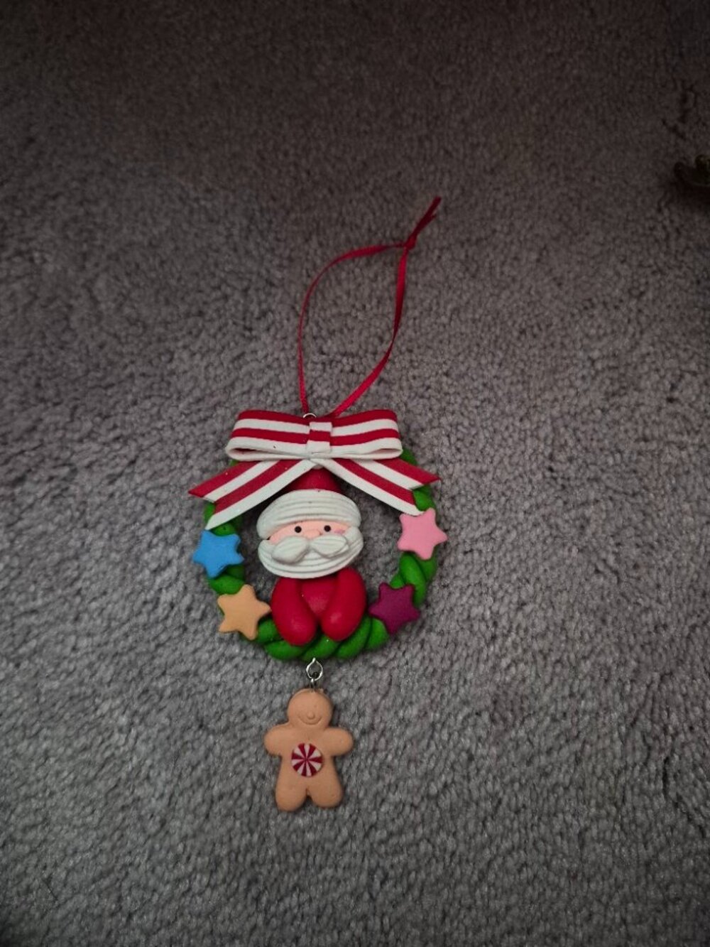 Santa/Wreath Tree Decoration